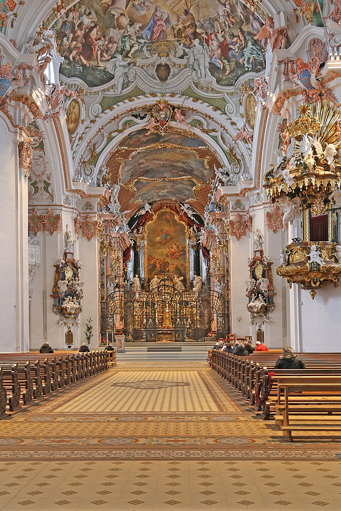 Interior of Einsiedeln Abbey church